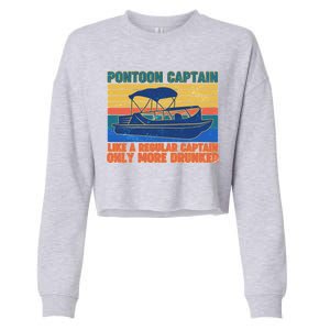 Pontoon Drunk Captain Cropped Pullover Crew