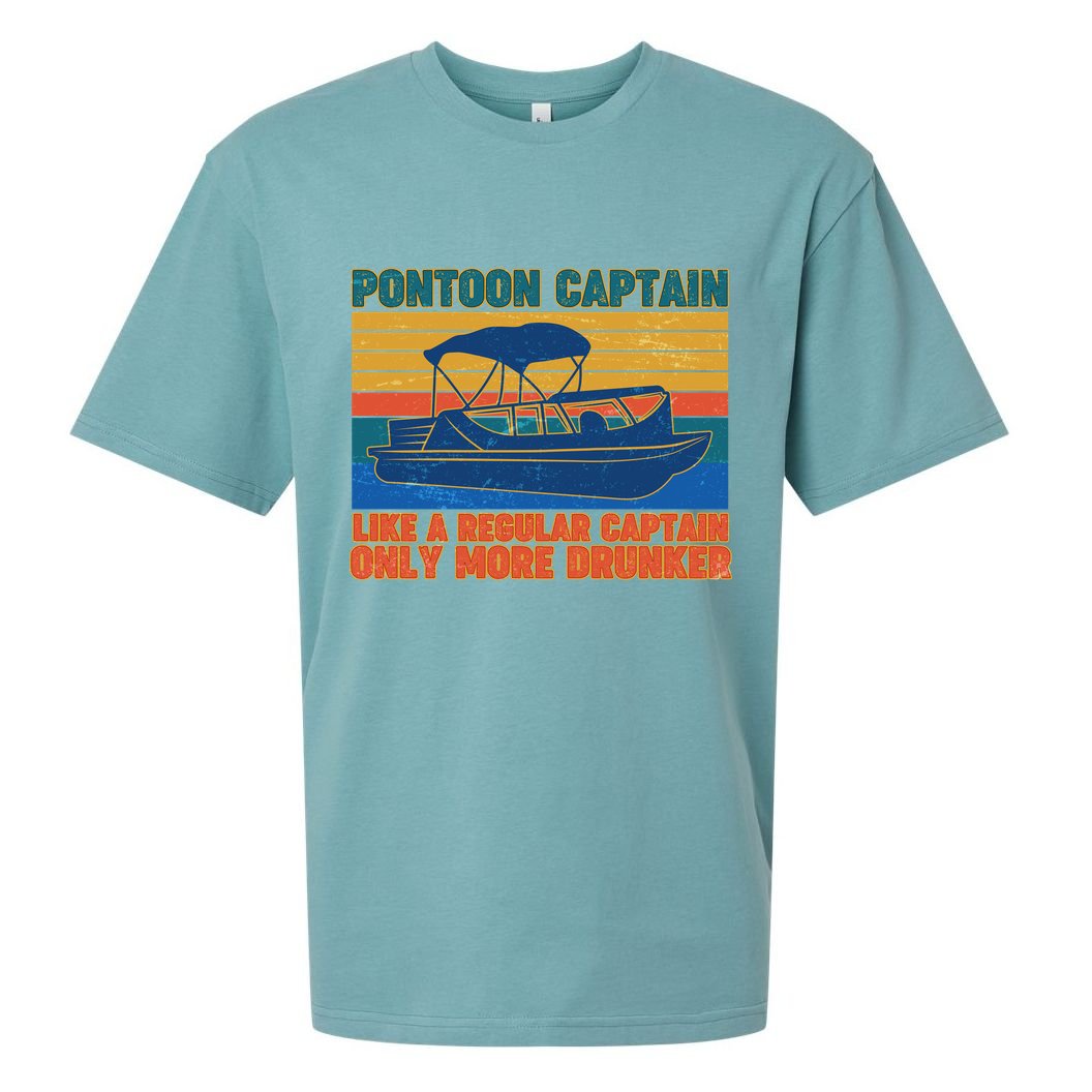 Pontoon Drunk Captain Sueded Cloud Jersey T-Shirt
