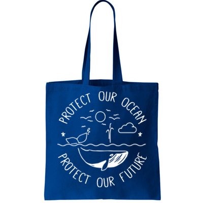 Protect Our Ocean Protect Our Future Whale Ocean Cute Gift Tote Bag