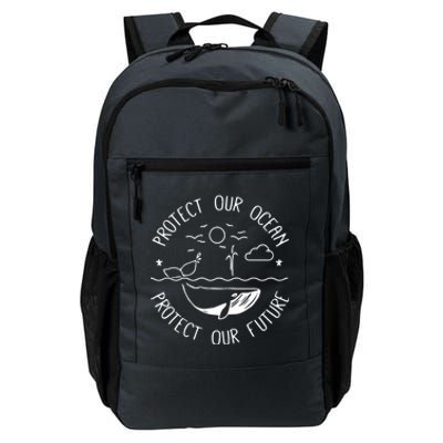 Protect Our Ocean Protect Our Future Whale Ocean Cute Gift Daily Commute Backpack