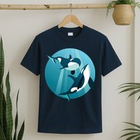 Pair Of Orcas Swimming T-Shirt