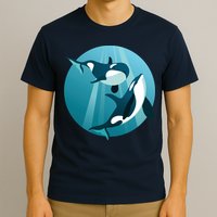 Pair Of Orcas Swimming T-Shirt