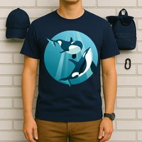 Pair Of Orcas Swimming T-Shirt