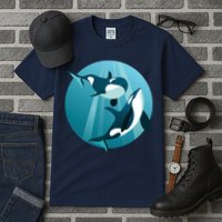 Pair Of Orcas Swimming Tall T-Shirt