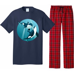 Pair Of Orcas Swimming Pajama Set