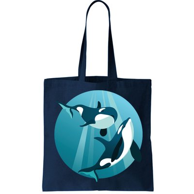 Pair Of Orcas Swimming Bag