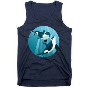 Pair Of Orcas Swimming Tank Top