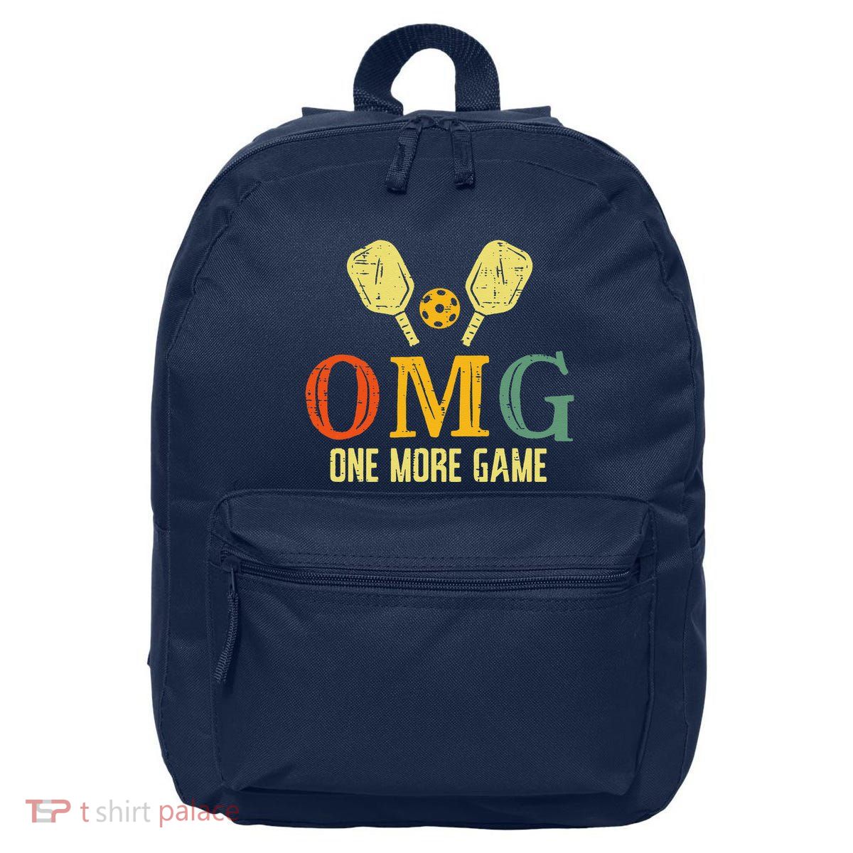 Pickleball Omg One More Game Pickle Ball Sports 16 in Basic Backpack