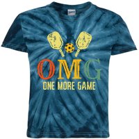 Pickleball Omg One More Game Pickle Ball Sports Kids Tie-Dye T-Shirt