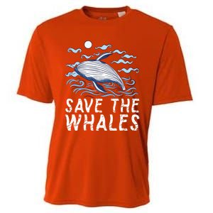 Protect Our Ocean Protect Our Future Save The Whales Gift Cooling Performance Crew T-Shirt