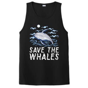 Protect Our Ocean Protect Our Future Save The Whales Gift PosiCharge Competitor Tank