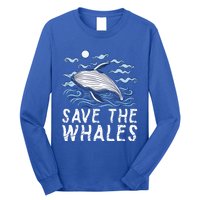 Protect Our Ocean Protect Our Future Save The Whales Gift Long Sleeve Shirt