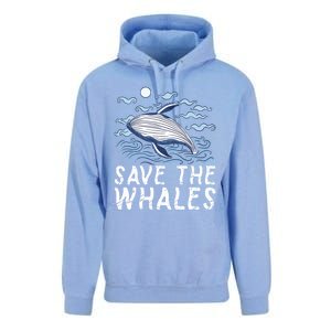 Protect Our Ocean Protect Our Future Save The Whales Gift Unisex Surf Hoodie