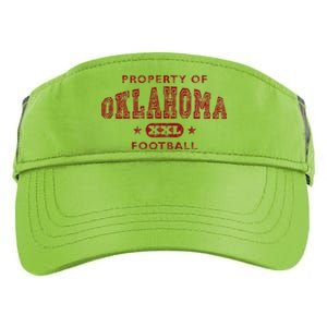 Property Of Oklahoma Football Xxl Gift Adult Drive Performance Visor