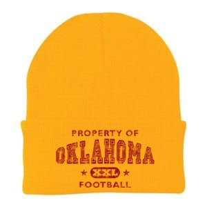 Property Of Oklahoma Football Xxl Gift Knit Cap Winter Beanie