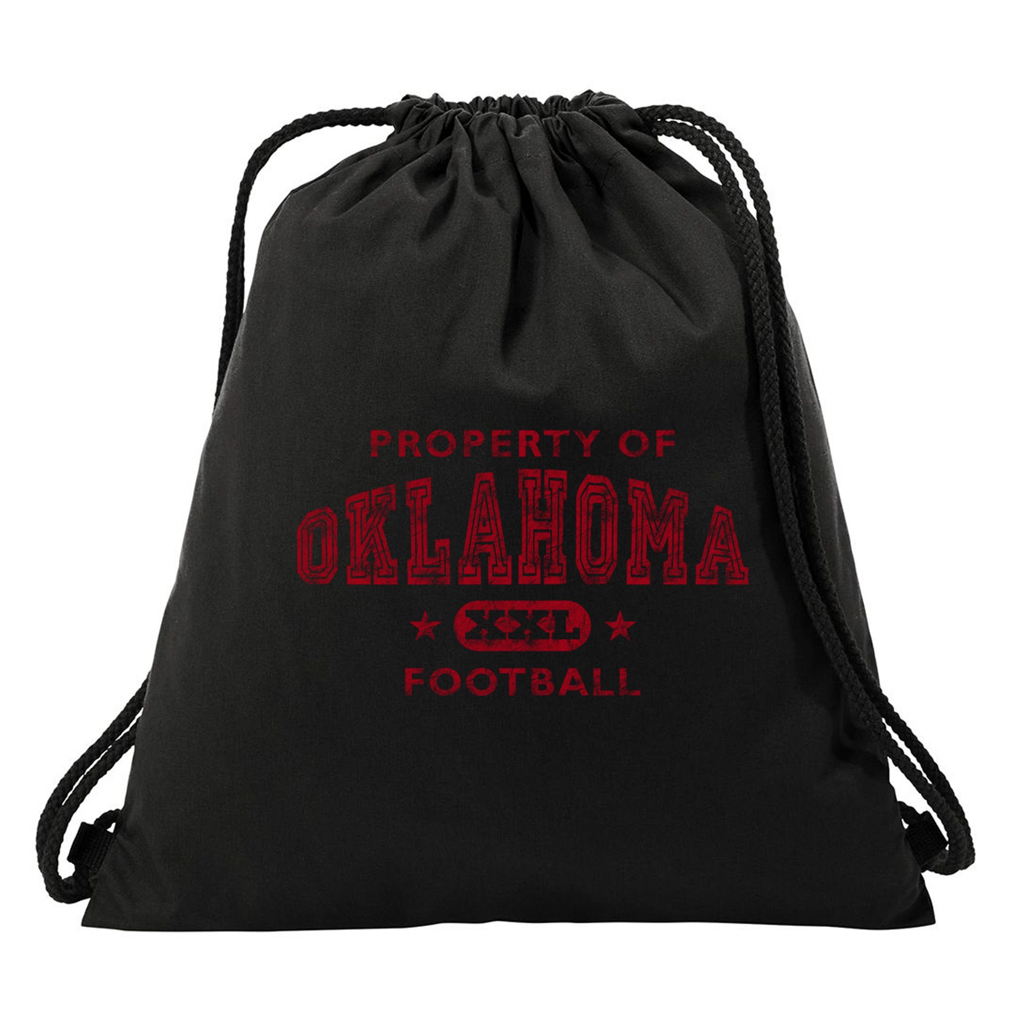 Property Of Oklahoma Football Xxl Gift Drawstring Bag