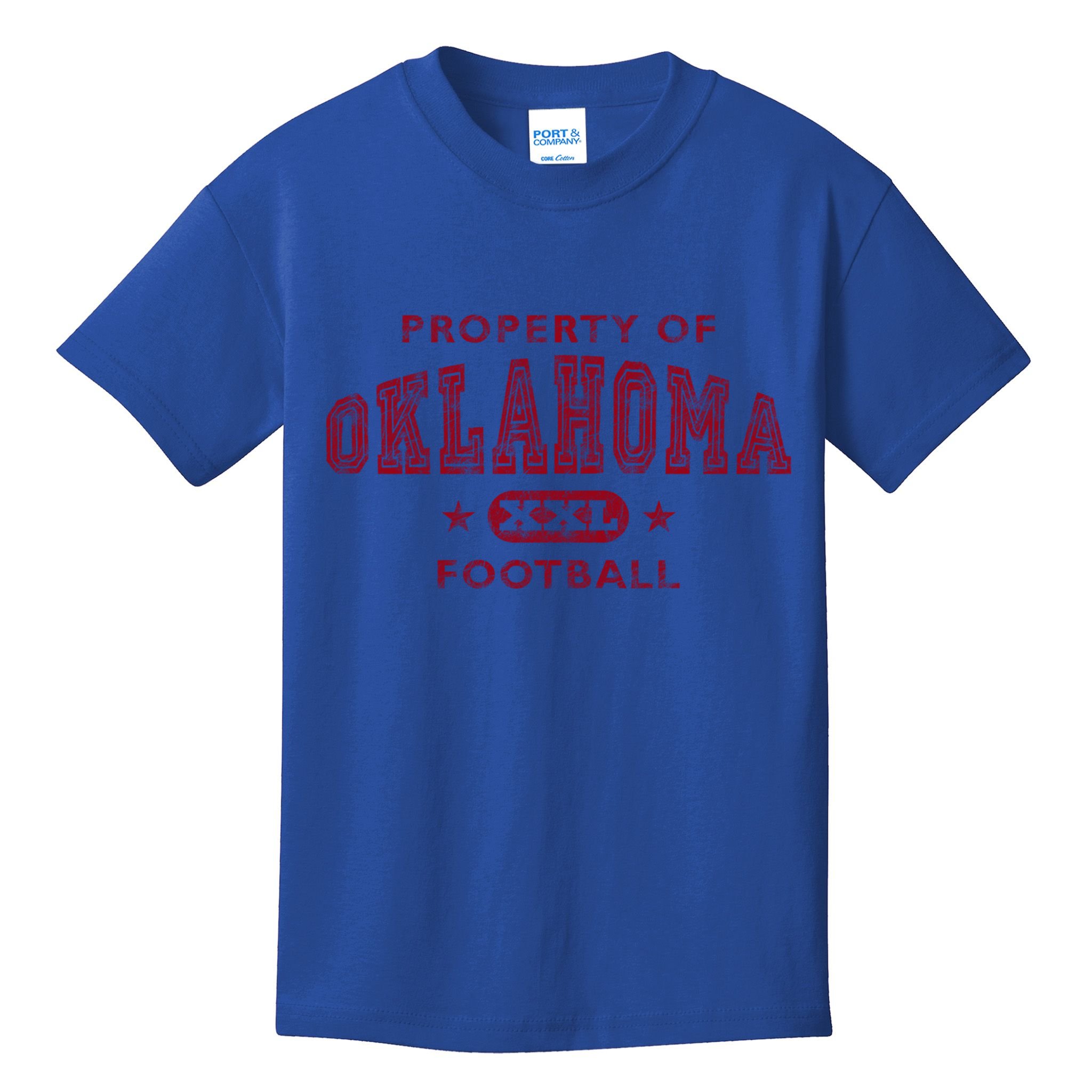 Property Of Oklahoma Football Xxl Gift Kids T-Shirt