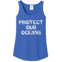 Protect Our Oceans Save Our Planet Gift Ladies Essential Tank