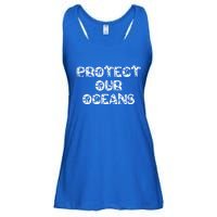 Protect Our Oceans Save Our Planet Gift Ladies Essential Flowy Tank