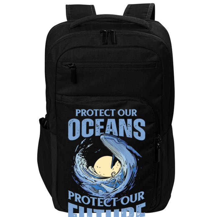 Protect Our Oceans Protect Our Future Climate Change Impact Tech Backpack