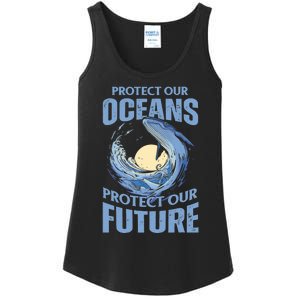 Protect Our Oceans Protect Our Future Climate Change Ladies Essential Tank