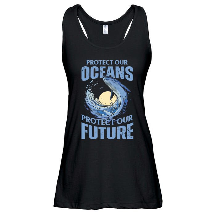 Protect Our Oceans Protect Our Future Climate Change Ladies Essential Flowy Tank