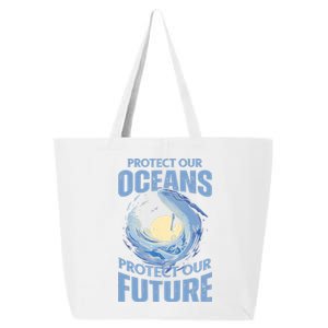 Protect Our Oceans Protect Our Future Climate Change 25L Jumbo Tote