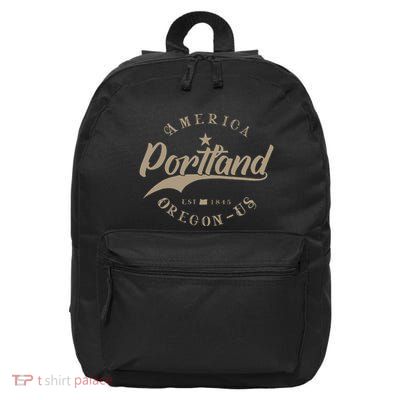 Portland Or Oregon 16 in Basic Backpack