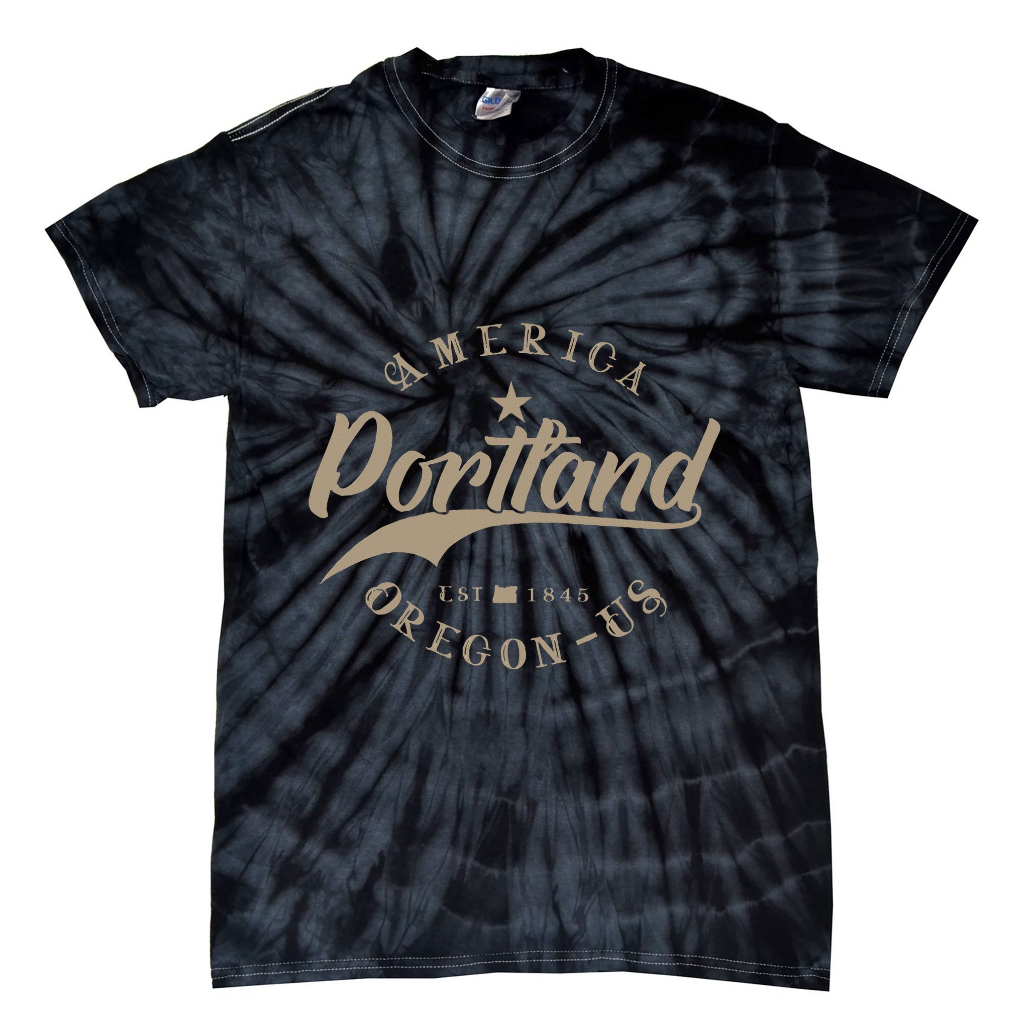 Portland Or Oregon Tie-Dye T-Shirt