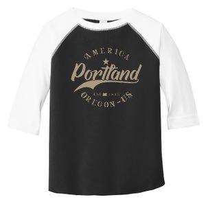 Portland Or Oregon Toddler Fine Jersey T-Shirt