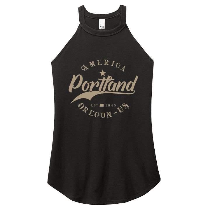 Portland Or Oregon Women's Perfect Tri Rocker Tank