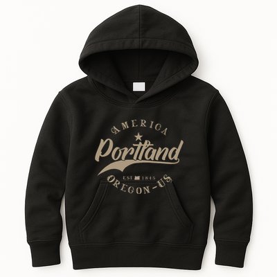 Portland Or Oregon Kids Hoodie