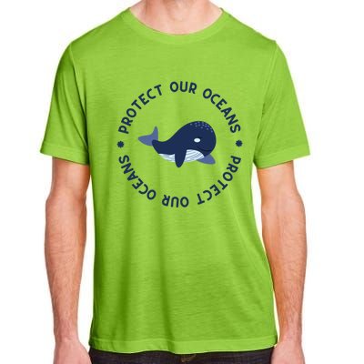 Protect Our Oceans Swimming Cute Whale Orca In Sea Ocean Gift Adult ChromaSoft Performance T-Shirt