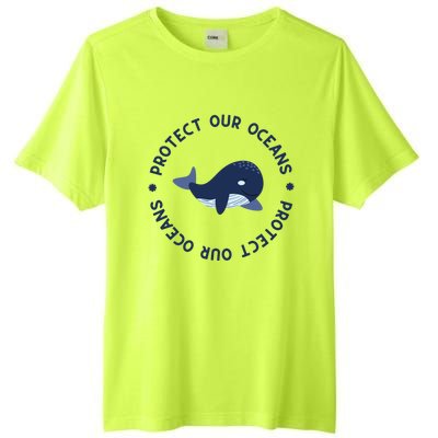 Protect Our Oceans Swimming Cute Whale Orca In Sea Ocean Gift Tall Fusion ChromaSoft Performance T-Shirt