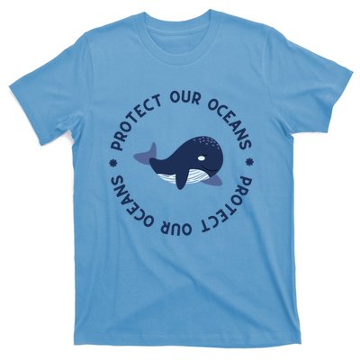 Protect Our Oceans Swimming Cute Whale Orca In Sea Ocean Gift T-Shirt