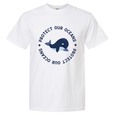 Protect Our Oceans Swimming Cute Whale Orca In Sea Ocean Gift Garment-Dyed Heavyweight T-Shirt