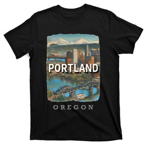 Portland Oregon Or City Of Bridges Sd658 T-Shirt