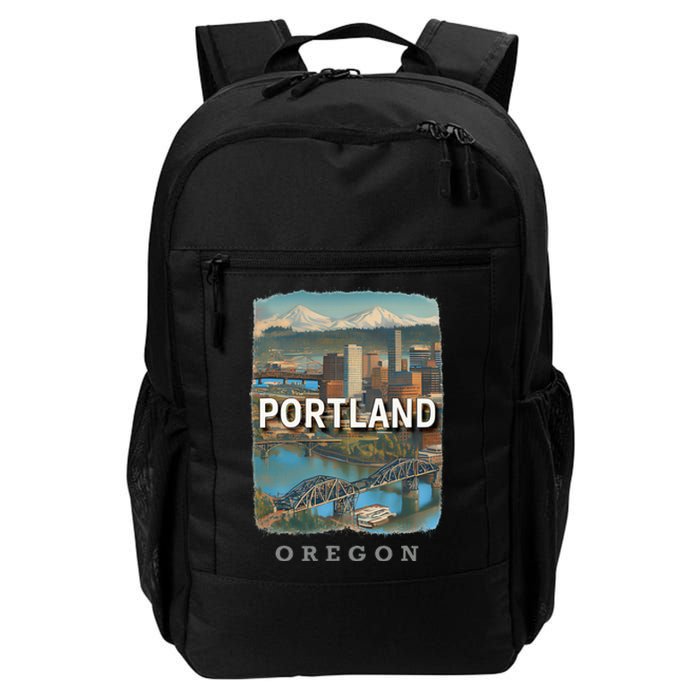 Portland Oregon Or City Of Bridges Sd658 Daily Commute Backpack