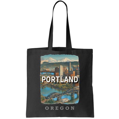 Portland Oregon Or City Of Bridges Sd658 Tote Bag