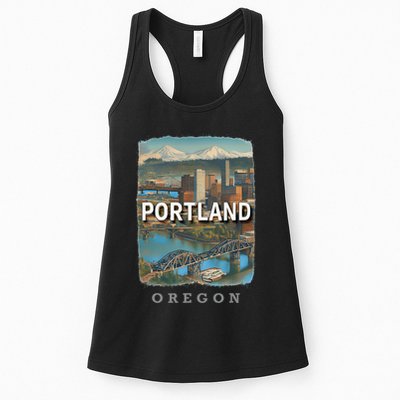Portland Oregon Or City Of Bridges Sd658 Womens Tank Top
