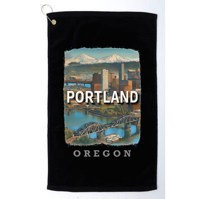 Portland Oregon Or City Of Bridges Sd658 Golf Towel