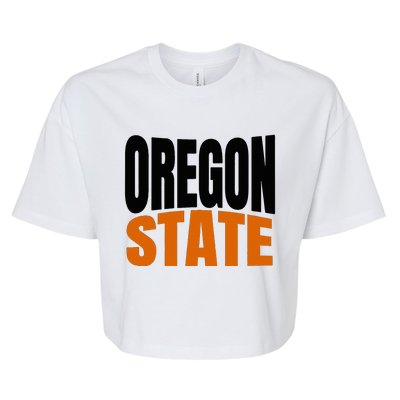 Pride Of Oregon State Bella+Canvas Jersey Crop Tee