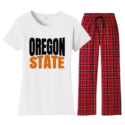 Pride Of Oregon State Women's Flannel Pajama Set