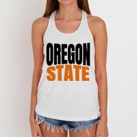 Pride Of Oregon State Women's Knotted Racerback Tank