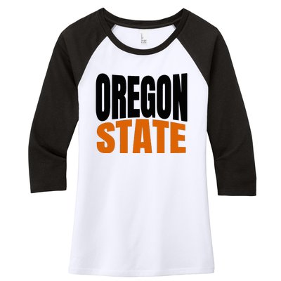 Pride Of Oregon State Women's Tri-Blend 3/4-Sleeve Raglan Shirt