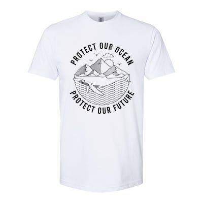 Protect Our Ocean Protect Our Future Gift Softstyle CVC T-Shirt