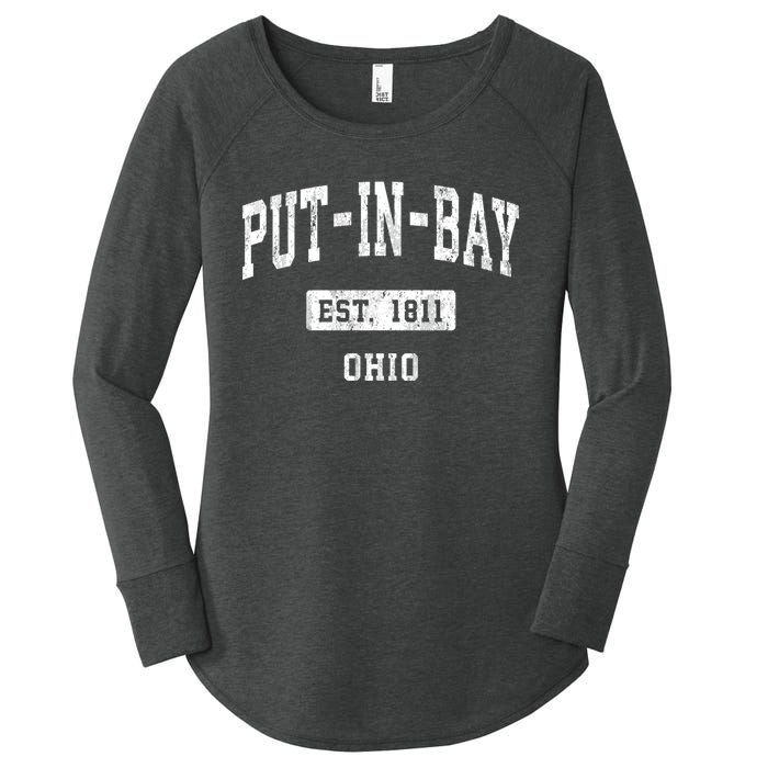 Putinbay Ohio Oh Vintage Sports Established Women's Perfect Tri Tunic Long Sleeve Shirt