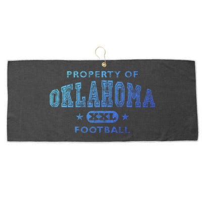 Property Of Oklahoma Football Xxl Gift Large Microfiber Waffle Golf Towel