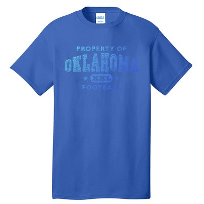 Property Of Oklahoma Football Xxl Gift Tall T-Shirt