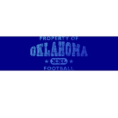 Property Of Oklahoma Football Xxl Gift Bumper Sticker